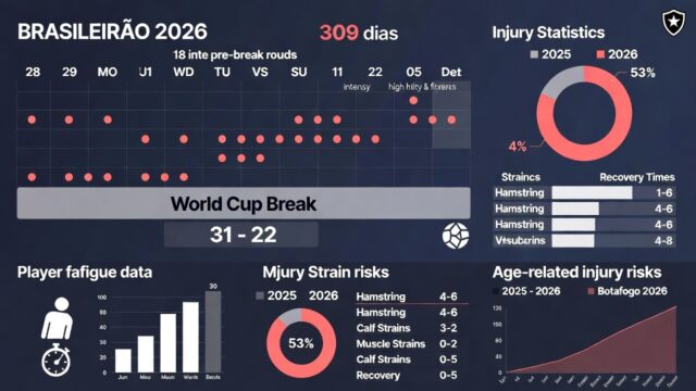 Brasileirão 2026: Análise de Fadiga e Riscos de Lesões na Temporada Mais Longa