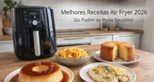 Melhores Receitas Air Fryer 2026: Do Pudim Viral ao Peixe Saudável Melhores Receitas Air Fryer 2026: Do Pudim Viral ao Peixe Saudável