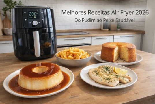 Melhores Receitas Air Fryer 2026: Do Pudim Viral ao Peixe Saudável Melhores Receitas Air Fryer 2026: Do Pudim Viral ao Peixe Saudável