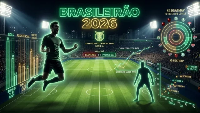 Brasileirão 2026: artilheiros, assistências e xG após 13 rodadas