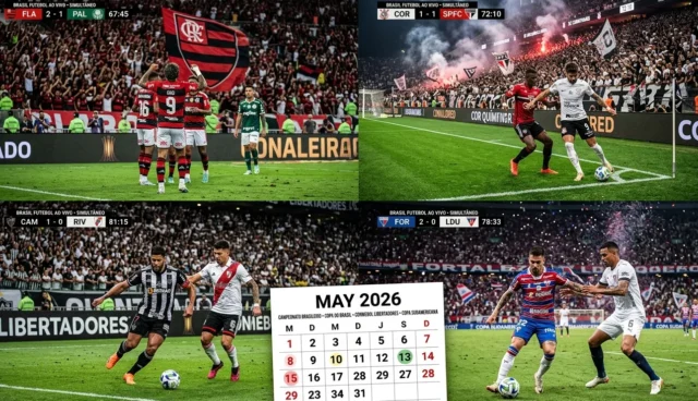 Calendário do Futebol Brasileiro em Maio de 2026: o Mês Mais Cheio da Temporada