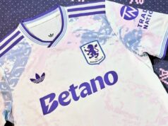 Aston Villa lançou o terceiro kit 2025/26 em estilo vidro