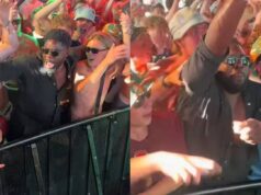 Micah Richards festejou muito com o DJ Joleon Lescott no Reading Festival