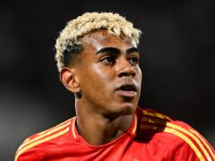 Vazou o uniforme titular da Espanha para a Copa do Mundo de 2026