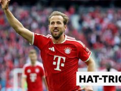 Kane marca três gols na vitória do Bayern sobre o Colônia