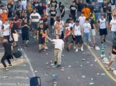 Polícia ataca em Mestalla com detido na prévia de Valência