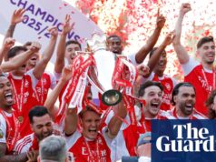 Arsenal comemora Premier League em grande estilo com vitória descontraída no Crystal Palace | Primeira Liga