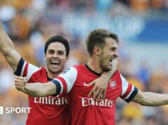 Aaron Ramsey: Mikel Arteta uma inspiração como ex-gerente do País de Gales e do Arsenal