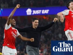 ‘Uma noite incrível’: Mikel Arteta muito orgulhoso dos jogadores e torcedores do Arsenal | Mikel Arteta