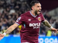 Castellanos colocou o West Ham à frente em um jogo obrigatório
