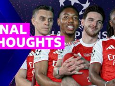 ‘Está escrito’ – jogadores do Arsenal aguardam a final da Liga dos Campeões
