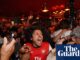 Torcedores do Arsenal reagem ao primeiro título da Premier League em 22 anos – vídeo | Arsenal