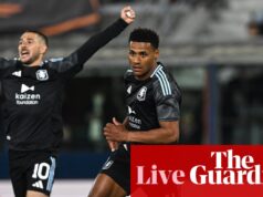 Bologna 1-3 Aston Villa: primeira mão dos quartos-de-final da Liga Europa – como aconteceu | Liga Europa