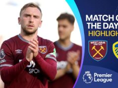 West Ham rebaixado apesar da vitória sobre o Leeds