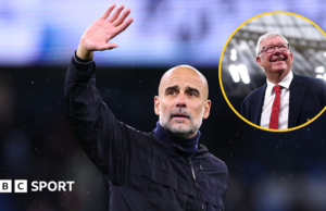 Pep Guardiola: O técnico do Manchester City, o Sir Alex Ferguson de sua geração, diz Wayne Rooney.