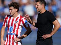 Diego Simeone reage ao resultado do debate sobre o aumento de Julian Alvarez