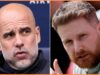 Pep Guardiola, do Manchester City, marca Erling Haaland contra o Chelsea