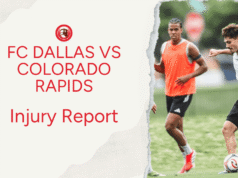 Relatório de lesão do FC Dallas x Colorado Rapids: Quem entra e quem sai?