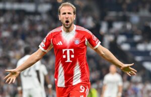 Kane marcou três gols na dobradinha nacional do Bayern