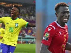 Seleção Brasileira de Futebol x Seleção Guineense de Futebol Linha do Tempo