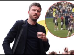 Os fãs do Man Utd vão adorar o momento de Carrick após a partida contra o Heaven