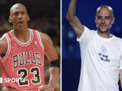 Michael Jordan lidera estrelas na festa de despedida de Pep Guardiola no Man City
