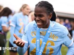 Khadija Shaw, do Manchester City, é eleita a melhor jogadora da temporada da WSL