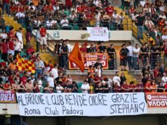 Torcedores da Roma prestam homenagem a El Shaarawy antes do Verona