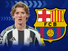 Barcelona concorda que Anthony Gordon e Newcastle United assinarão contrato de € 80 milhões