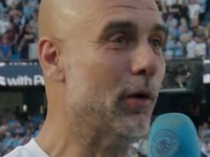 Pep Guardiola conversa com torcedores do Manchester City após último jogo no comando (Vídeo)