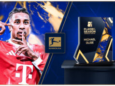 Michael Olise venceu o companheiro de equipe Harry Kane para ganhar o prêmio TM Bundesliga POTS