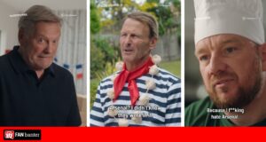 O’Hara, Hoddle e Sheringham aparecem no vídeo de Paddy Power apoiando o PSG antes do jogo com o Arsenal