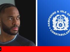 Polícia emite declaração com Raheem Sterling preso sob suspeita de dirigir drogas após acidente