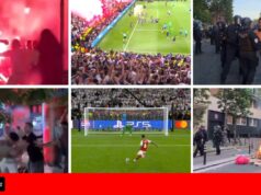 Prisões em Budapeste após confronto entre torcedores do PSG e do Arsenal, torcedores do PSG atacados com gás lacrimogêneo pela polícia em Paris