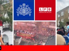 Polícia faz prisões e bombeiros de Londres lidam com incidentes durante desfile do Arsenal