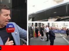 Ônibus da equipe de Hull City tem janela quebrada antes da final dos playoffs do campeonato