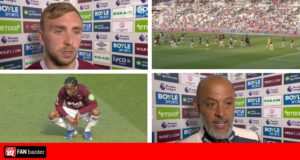 Nuno e os seus jogadores reagem ao facto do West Ham ter sido despromovido ao Campeonato pela primeira vez desde 2012
