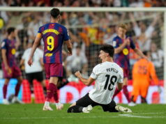 Valência falha na candidatura europeia apesar da vitória sobre o Barcelona