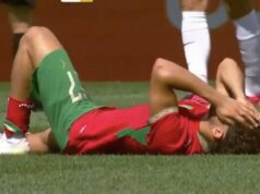 Ele se aposenta lesionado no amistoso contra a Noruega