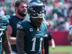 Os Patriots negociaram com os Eagles por AJ Brown