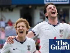 Gordon mostra seu ponto de vista quando a Inglaterra ultrapassa a Costa Rica no aquecimento final da Copa do Mundo | Amistosos