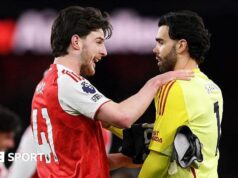 Lista de Jogador do Ano da PFA: Declan Rice, Gabriel, David Raya, Bruno Fernandes, Erling Haaland e Rayan Cherki