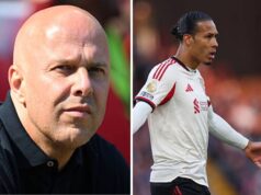 Virgil van Dijk quebra o silêncio após a chocante expulsão de Arne Slot