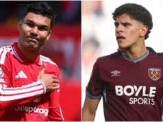 A substituição de Casemiro no Manchester United é iminente, já que os Red Devils supostamente fazem uma transferência de US$ 58 milhões por Mateus Fernandes