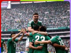 O México venceu a África do Sul por 2 a 0 na partida de abertura dos três Red Chester Sea • Sahara Football