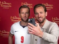 Kane conheceu sua estátua de cera no Madame Tussauds