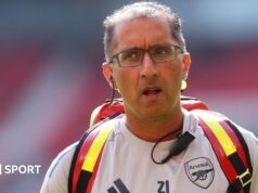 Arsenal: Chefe de medicina esportiva, Dr. Zafar Iqbal, deixa o clube
