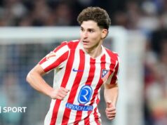O Real Madrid fez uma oferta de £ 130 milhões por Julian Alvarez, mas o Atlético de Madrid rejeitou a oferta