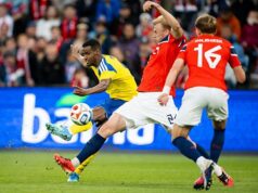 Alexander Isak marca lindo gol solo pela Suécia contra a Noruega