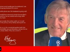 Kenny Dalglish publica comunicado confirmando que está em tratamento para diagnóstico de câncer
